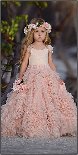 Vestidos de princesa niña, niña de las flores: Vestido de novia,  vestido de bola,  lindos vestidos de bautizo  