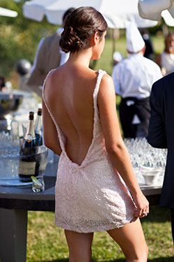 Traer espalda sexy, vestido de novia: vestidos de coctel,  vestido sin espalda,  Vestido de novia,  Alta costura  