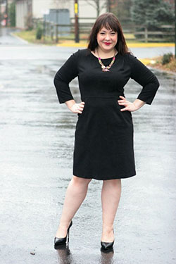 Sugerencias maravillosas para el pequeño vestido negro.: traje de talla grande  