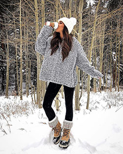 Casual Snowing Outfit/Snow Outfit Ideas, Winter clothing y Casual wear: trajes de invierno,  Trajes de nieve  