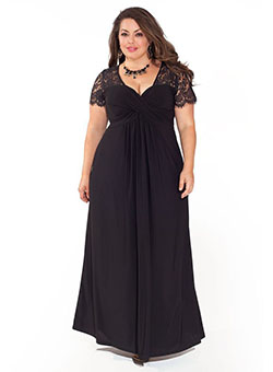 Pequeño vestido negro, vestido de dama de honor: traje de talla grande,  Vestido de la dama de honor,  Adrianna Papell  