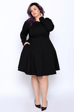Absolutamente fino más tamaño lbd, pequeño vestido negro: trajes de fiesta,  traje de talla grande,  Modelo de talla grande,  Ropa vintage  