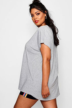 Vestido camiseta oversize talla grande: modelo,  Traje de camiseta  