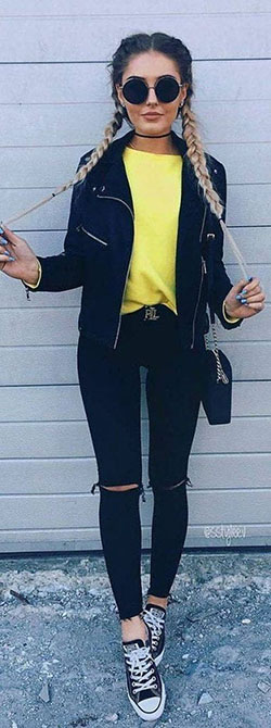 Outfit con suéter amarillo: Mirada de muy buen gusto  