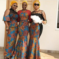 Estilo de moda ankara nigeriano, Aso ebi: Vestido de noche,  camarones asos,  Atuendos Ankara  