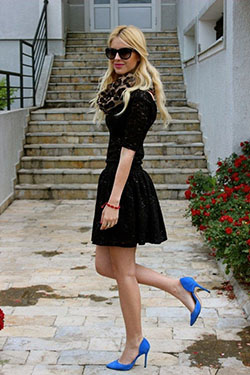 Zapatos azules de vestir negros, Zapato de vestir: Zapato de tacón alto,  camisas,  Piso de ballet,  Zapato de vestir,  Trajes De Vestido Negro,  vestido negro  