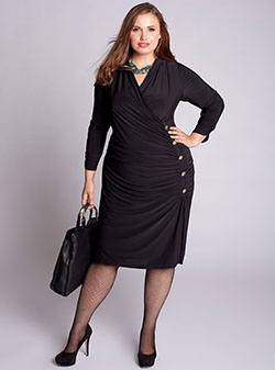 Mujeres con curvas en pantimedias negras: vestidos de coctel,  Zapato de tacón alto,  traje de talla grande,  talla pequeña,  Traje de trabajo  