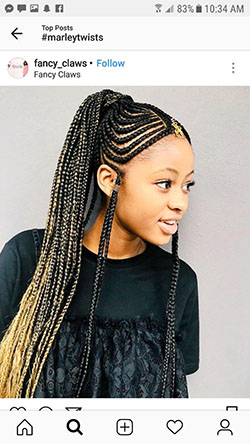 Peinados con trenzas para chicas negras.: afroamericano,  rizo jheri,  trenzas de caja,  Peinados con trenzas,  pelo negro  