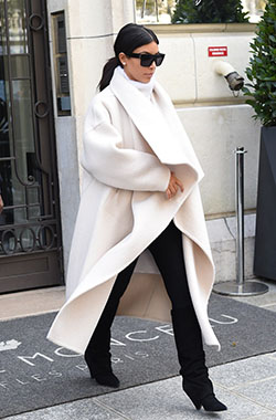 Kim kardashian estilo de invierno, Kim Kardashian: kim kardashian,  KrisJenner,  Kanye West,  trajes de invierno  