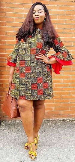 Hermoso diseño para liso y patrón.: vestidos africanos,  Vestidos cortos  
