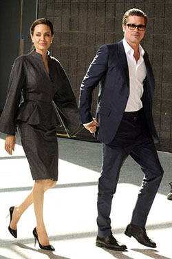 angelina jolie brad pitt juntos: trajes de pareja,  Brad Pitt,  Angelina Jolie  