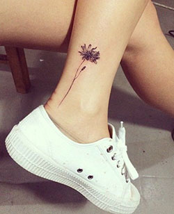 Tatuajes de flores en el tobillo realmente espectaculares, Arte corporal: Arte Corporal,  Tatuador,  Ideas de tatuajes  