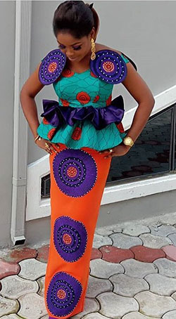 Geniales colecciones de estampados de cera africana, tela Kente: vestidos africanos,  paño kente,  Estilos Kaba  