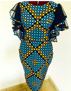 Elegantes estilos de ropa africana 2019, vestido africano: vestidos de coctel,  vestidos africanos,  Vestidos cortos  
