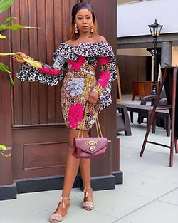 Encuentra estas adorables modelos de moda, estampados de cera africanos: vestidos de coctel,  camarones asos,  Atuendos Ankara,  Estilo callejero  
