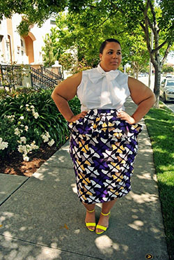 Faldas tallas grandes con estampado africano: vestidos africanos,  traje de talla grande,  Falda de tubo  
