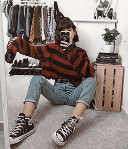 Echa un vistazo a la ropa de niña alternativa, la moda Grunge: Ropa vintage,  moda grunge,  modainsta,  Atuendos Informales,  Atuendos Estéticos  