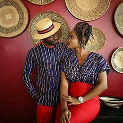 Ropa africana para pareja 2018, Aso ebi: camarones asos,  trajes de pareja  