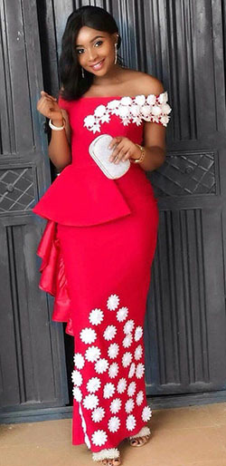 vestido rojo para boda africa: Vestido de noche,  vestidos africanos,  Vestido de la dama de honor,  camarones asos,  Vestidos Ankara,  Vestido rojo  