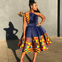 Europa tipo de moda 2019 estilos ankara, estampados de cera africana: vestidos africanos,  Vestidos Roora  