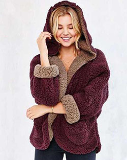 Chaqueta lana gorda mujer, Polar fleece: trajes de invierno,  Forro polar,  Atuendos Informales  