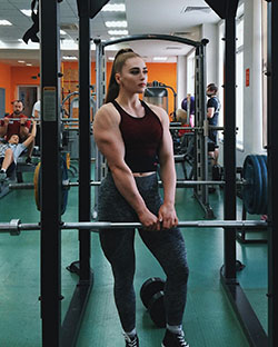 Definitivamente adorable Julia Vins, aptitud física: modelo de fitness,  edificio del cuerpo femenino,  Julia Vins  