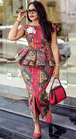 Vestidos estampados africanos de última moda: vestidos africanos,  camarones asos,  vestido largo,  Estilos Kaba  