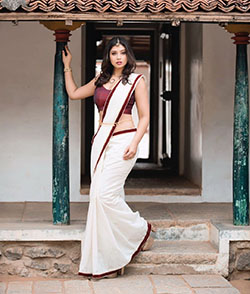 Compruebe lo último en saris de Sameea Bangera, vestido de novia: vestidos de coctel,  Vestido de novia,  Modelos calientes de Instagram,  chicas calientes en sari  