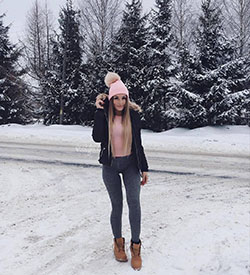 Trajes de nieve muy adorables instagram, The Timberland Company: trajes de invierno,  Atuendos Con Botas,  Estilo callejero,  Atuendos Informales  