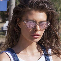gafas de sol de mujer con espejo: Estilo callejero,  Gafas de sol  