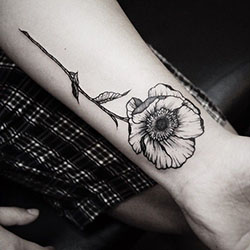 Ideas para tatuajes de flores botánicas perfectas, Tatuaje en la manga: Diseño floral,  tatuaje de manga,  Tatuador,  Ideas de tatuajes  