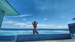 Farrah Kader Instagram Photos, Listen, O Drop y Swimming pool: Modelos calientes de Instagram,  Alberca,  farah qader  