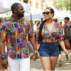 Maravillosas sugerencias para pareja afro, estampados de cera africanos: traje de talla grande,  disfraz de pareja,  Trajes De Pareja Kitenge  