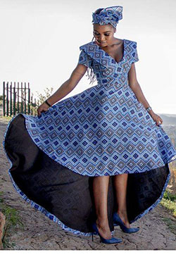 Diseño de vestido de mujer africana, vestido de novia: trajes de fiesta,  Vestido de novia,  Atuendos De Seshoeshoe  