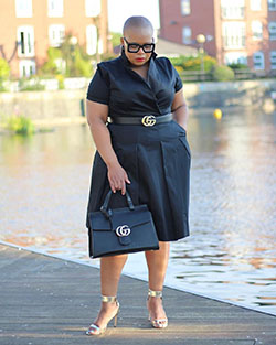 Plus Size Workwear Outfits, Little black dress y Casual wear: Modelo de talla grande,  traje de talla grande  