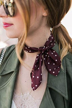 Usar bufanda de lunares en el cuello: Código de vestimenta,  Accesorio de moda,  Traje De Pañuelo Niñas  