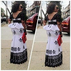 Estampados de cera africanos, vestido africano: vestidos africanos,  vestido largo,  Estilos Kaba  