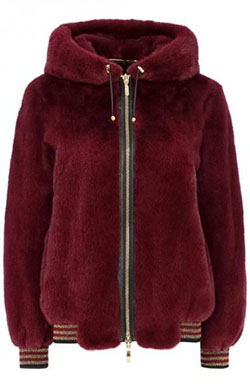 abrigos cortos con capucha para damas: ropa de piel,  Piel sintética,  trajes de invierno,  Forro polar  