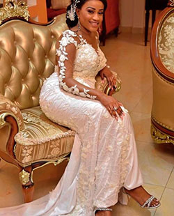 Aso Ebi Styles, Wedding dress, Ball gown: Vestido de novia,  Vestido de noche,  vestidos africanos,  Vestido de la dama de honor,  traje folklórico,  Vestidos Aso Ebi  