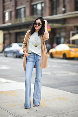 Jeans Super Trendy Chic 9to5chic, 7 para toda la humanidad: Pantalones ajustados,  Jeans con corte de bota,  Vaqueros beige  