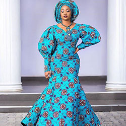 Últimos estilos de vestidos de ankara, Aso ebi: vestidos africanos,  camarones asos,  Atuendos Ankara  