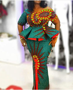 Últimos estilos de vestidos de ankara, Aso ebi: vestidos africanos,  camarones asos,  vestido largo,  Estilos Kaba  