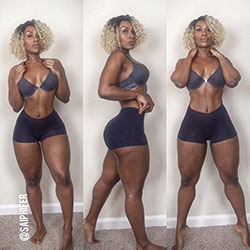 Mujeres negras con curvas y en forma: Modelo de talla grande,  Pérdida de peso,  modelo de fitness,  Chicas con curvas,  Objetivos del cuerpo  