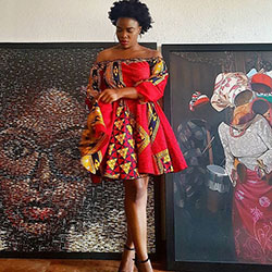 Uno de los modelos de moda más admirados, estampados de cera africanos.: vestidos de coctel,  vestidos africanos,  Ropa vintage,  camarones asos,  Atuendos Ankara  