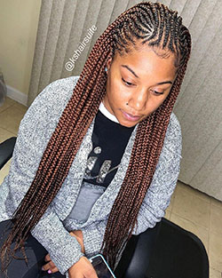 Trenzas de diseño para mujeres negras.: afroamericano,  trenzas de caja,  Peinados con trenzas,  pelo negro  