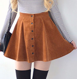 Consejos para una falda de caramelo genial, minifalda de cuero: top corto,  camisas,  Falda de patinadora,  Trajes De Falda  