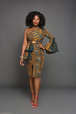 La mejor opción de vestidos con estampado de ankara, estampados de cera africana: vestidos africanos,  vestido largo,  Vestidos cortos,  Atuendos Informales  