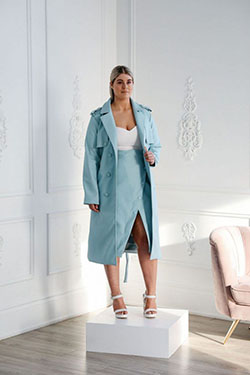 Últimos consejos de moda para la modelo Hilary MacMillan Studio: traje de talla grande,  Desfile de moda,  Modelo de talla grande,  Semana de la Moda,  Traje de trabajo  