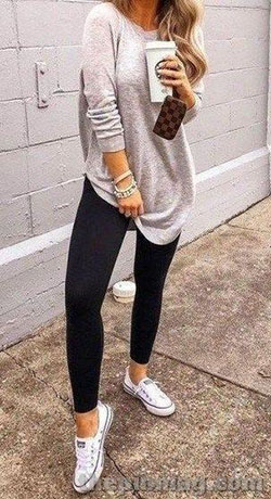 Classy Sweater And Leggings Outfits Tumblr, Ropa casual: trajes de invierno,  Atuendos Informales  