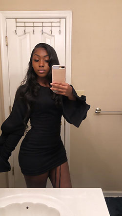 Hermosas mujeres negras, vestidito negro: Mujeres negras  
